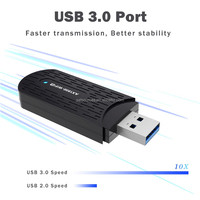Tarjeta de Red Inalámbrica 2026 Nueva de 1800M, WiFi 6 sin Controladores, Receptor de Red USB 3.0 Gigabit para Computadora, Transmisor AP de Doble Banda 5G