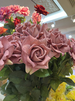 3D Groothandel Real Touch Kunstmatige Gemengde Zijden Bloemen Kunstbloemen Rozenstelen voor Bruiloft Boog Decoratie Woonkamer Vaas Arrangement