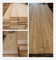 High Quality Modern Design Brown Pine Timber Eco-Friendly Heat Treated Engineered Wood Decking Thermowood Formaldehyde Outdoor