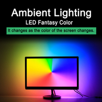 Kit de synchronisation USB Dream Screen avec éclairage LED HD MI élégant pour rétroéclairage de téléviseur, bande LED de rétroéclairage pour TV et PC