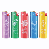 Briquet à cigare portable de luxe, créatif et personnalisé, en plastique fin, à gaz butane rechargeable, coupe-vent, très vendu en Chine
