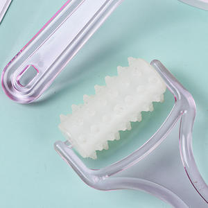 Masajeador de rodillos portátil para uso doméstico, cuentas de masaje de acupresión para brazos, piernas, masaje de meridianos, plástico, 19x9x0,9 cm, Unisex - Product Image 3