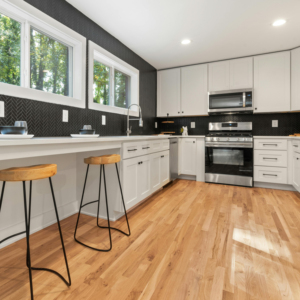 Gabinetes de Cocina Ecológicos Personalizados, Estilo Europeo Australiano de Lujo Ligero, Material de Madera Sólida, Encimera de Cuarzo Zensinc - Product Image 1