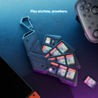Boîte de rangement rigide en gros pour cartes de jeu Switch 2, boîte anti-poussière pour cartouches de jeu avec mousqueton pour accessoires de jeu Switch