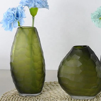 Vase en verre très vendu, vase en verre coloré nordique, vase à fleurs de luxe, décoration