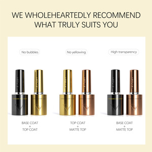 <span class=keywords><strong>VENALISA</strong></span> Nouveau Gel UV Transparent de Haute Qualité 10ml, 2x Couche de <span class=keywords><strong>Base</strong></span> et Top <span class=keywords><strong>Coat</strong></span> Brillant, Longue Durée, Soak Off pour Vernis à Ongles - Product Image 2