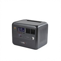 Centrale Électrique Portable d'Urgence Solaire LiFePO4 à Onde Sinusoïdale Pure 1500W à Charge Rapide pour Extérieur, avec MPPT, pour Usage Transfrontalier
