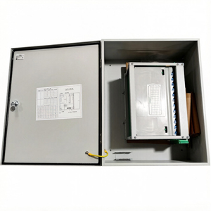 Boîtier de distribution de fibres optiques 48 cœurs mural pour câblage intérieur et extérieur avec fusion de fibres - Product Image 1