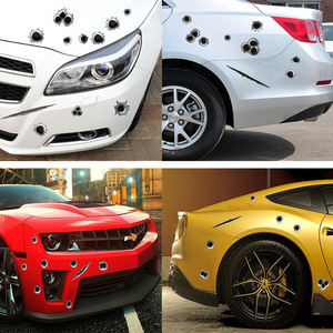 Pegatinas para Autos con Diseño de Agujero de Bala, Pegatinas Personalizadas para Parachoques de Automóviles - Product Image 3