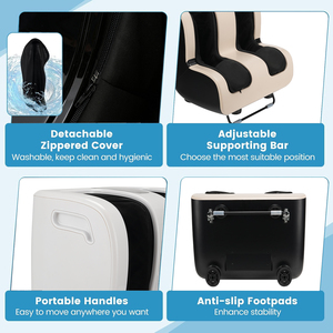 Masseur de pieds et de jambes certifié, vibrant, pour la circulation sanguine, avec pompe à rouleaux, shiatsu, infrarouge et compresseur, modèle Zq-8025 - Product Image 5
