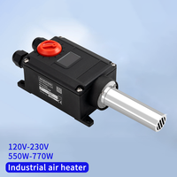 Système OEM 15 Affichage numérique LHS Haute température 120V 550W 770W Alternative Leisterr Pistolet à air chaud Chauffage numérique