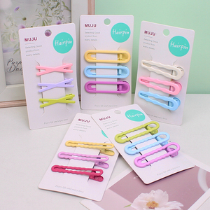 Juego de 3 piezas al por mayor de 2024 accesorios para el cabello con forma de onda horquillas de metal hechas a mano para niñas - Product Image 1