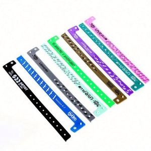 Pulsera de PVC Desechable Personalizada con Logotipo, Color y Tamaño a Medida - Venta al por Mayor, Ecológica, Tejida, para Conciertos, Parques de Atracciones - Product Image 5
