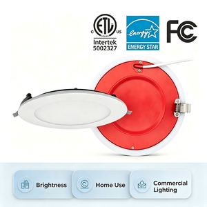 ไฟดาวน์ไลท์ LED แบบหรี่แสงได้ ติดตั้งฝังเพดานหรือแบบติดผนัง ทรงกลม ทนไฟ ดีไซน์ทันสมัย - Product Image 4