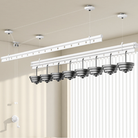 Séchoir à linge pliable pour plafond, commande manuelle, séchoir à linge en métal durable pour la maison