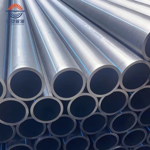 Tuyaux en plastique PE flexibles haute pression de diamètres 90 mm, 110 mm, 160 mm pour l'alimentation en eau souterraine - Product Image 1