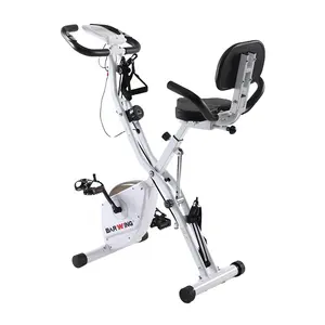 Upright Portable Multifunctional Magnetic Resistance Foldable Exercise Bike For Sale