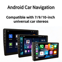 Autoradio Android universel 7/9/10 pouces avec CarPlay sans fil, Android Auto, navigation GPS, caméra embarquée 4K, unité principale montée sur le tableau de bord