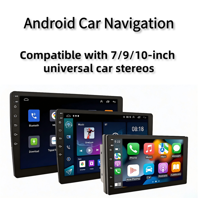 7/9/10 Inch Universal Android Car Stereo Wireless CarPlay Android Auto GPS Navigation Dashboard-Mounted 4K Dashcam Head Unit