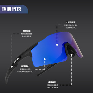 Gafas de sol para ciclismo KAPVOE, fotocromáticas, con montura completa, a prueba de viento, para deportes al aire libre - Product Image 3