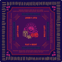 Tapis de jeu de mahjong américain personnalisable de style européen, imperméable, tendance, épais, en caoutchouc naturel, silencieux et antidérapant