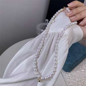 Collar de Estilo Chino Retro de Alta Gama para Mujer, Cadena de Clavícula con Perlas Naturales de Agua Dulce de Alta Calidad, Nuevo Estilo de Alta Gama - Product Image 3