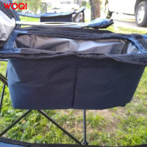 เก้าอี้พับสำหรับตั้งแคมป์กลางแจ้ง Woqi สีเงิน น้ำหนักเบา พกพาสะดวก เหมาะสำหรับตกปลา วาดภาพ และพักผ่อน - Product Image 2