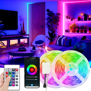 Tira de Luces <span class=keywords><strong>LED</strong></span> SMD 5050 de 12V con Control IR para Decoración Interior, 5m 10m, Impermeable - Product Image 1