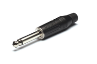 Connecteur audio mono AMPHENOL ACPM-GN 1/4" (6,35 mm) pour téléphone, 75A 25V, contacts dorés, boîtier nickelé, en stock