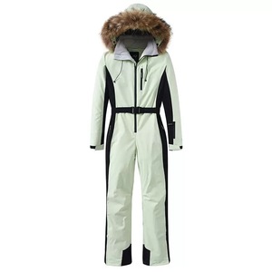 Combinaison <span class=keywords><strong>de</strong></span> <span class=keywords><strong>ski</strong></span> pour femme, coupe ajustée, une pièce, fermeture éclair, épaisse, chaude, imperméable, respirante, coupe-vent, tendance sportive <span class=keywords><strong>de</strong></span> plein air, veste <span class=keywords><strong>de</strong></span> <span class=keywords><strong>ski</strong></span> - Product Image 5