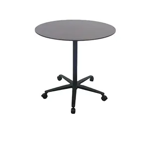 Mobile Coffee Table Computer Desk Round Table Customized AL Alloy Base Aluminum Countertop Coffee Table