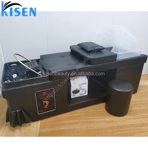 Table de lavage capillaire Kisen personnalisée pour spa aquatique, lit de massage thaïlandais pour salon de coiffure avec système de circulation d'eau - Product Image 1