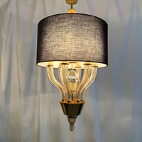 Lustre moderne en verre soufflé à la main plafonnier design créatif à la mode luminaire artistique pour le salon