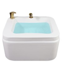 Bol de pédicure en acrylique blanc d'approvisionnement d'usine pour salon de manucure pour massage des pieds bassin de bain Spa meubles de Salon de beauté