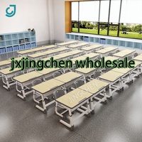 Vente en gros de siège d'école durable à chargement large, bureau et chaise de salle de classe pour étudiants, meubles de classe