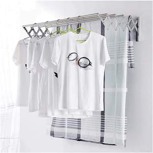 NOUVEAU Porte-serviettes mural pliable en acier inoxydable pour séchoir à linge en accordéon pour tour de salle de bain - Product Image 4