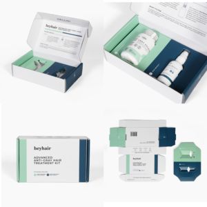 カスタムロゴ高級ブラック段ボールバンドルヘアコンディショナーエクステンションギフトウィッグボックスウィッグ包装薬 - Product Image 3