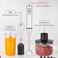 Mixeur Plongeant Électrique Multifonction 4-en-1 avec Hachoir, Fouet et Bol, 1000W - Vente en Gros