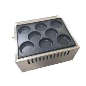 Mesin Pembuat Waffle <span class=keywords><strong>Burger</strong></span> Telur 8 Lubang Anti Lengket untuk Gas, Pembuat Roti Hamburger dan Pancake - Promo! - Product Image 4