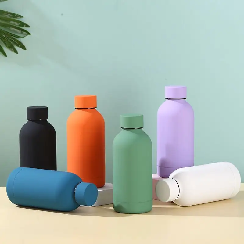 Chai Nước Botella De Agua Chống Trộm Học Đường Màu Hồng Trơn Dễ Thương Nhãn Hiệu Riêng Cao Cấp Cho Nữ Sinh