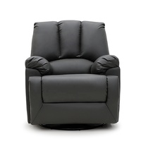 Fauteuil inclinable manuel en cuir moderne Geeksofa pour salon de beauté, avec fonction bascule et pivotant, pour salon