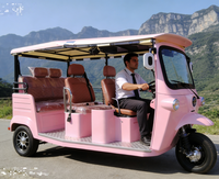 Tricycle électrique certifié EEC pour 6 passagers, auto-rickshaw électrique, batterie LiPO4 72V 250Ah, vitesse maximale de 45 km/h