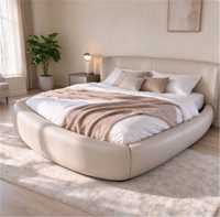 Nouveau design de meubles pour la maison, lit queen size moderne haut de gamme avec revêtement en tissu, lit king size luxueux en bois pour chambre à coucher, hôtel