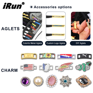 IRun tali sepatu berkilau metalik emas <span class=keywords><strong>Glitter</strong></span> tebal bulat kualitas tinggi kustom tali sepatu berkilau berkilau berkilau dengan ujung plastik - Product Image 4