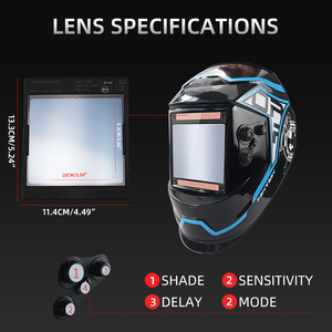 Máscara de Soldadura con Ventana Grande, Máscara Protectora para Soldadores, Protección Facial Completa, Ventana Grande con Visión de Color Real - Product Image 3