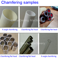 Équipement de chanfreinage industriel à tête unique semi-automatique pour le chanfreinage intérieur et extérieur des tubes et tuyaux métalliques