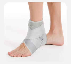 Attelle de cheville professionnelle OEM, enveloppante, réglable, à compression élastique, avec bande en silicone antidérapante pour le sport et la gym - Product Image 4