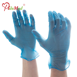 Food Service Disposable Vinyl <b>Gloves</b> 24CM Waterproof Silicone-Free Powder-Free Non-Sterile Smooth Fingertips Texture - Product Image 2