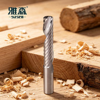 Fraise monobloc en carbure monobloc à faible évacuation de copeaux, conception à faible force, pour centre d'usinage haute vitesse, pour panneaux de bois tendres, OEM ODM