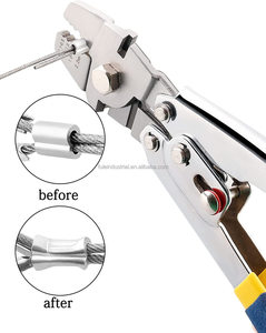 Pince à sertir multifonctionnelle pour câbles en acier avec surface de mâchoire lisse et manchons ovales - Product Image 3